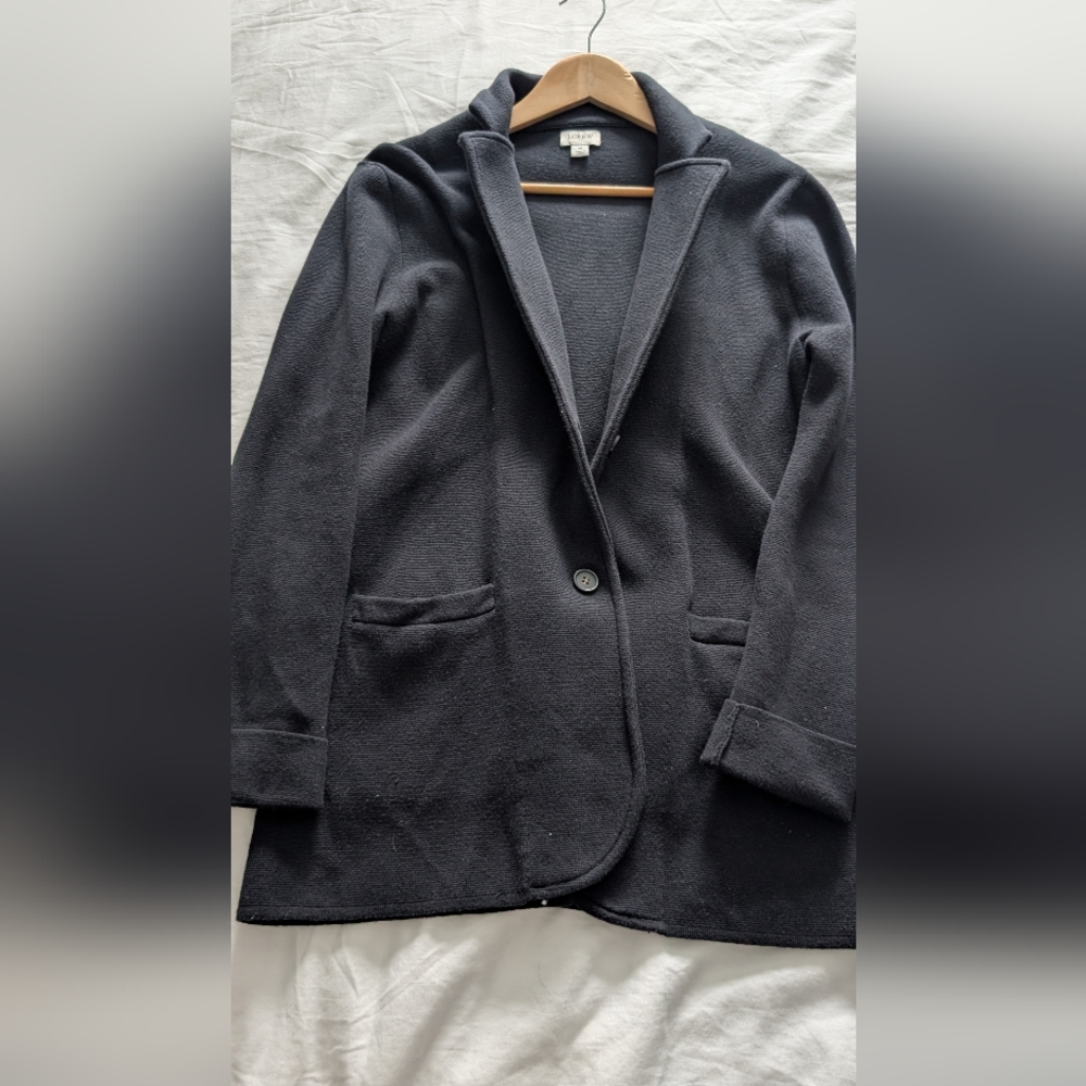 J. Crew Black Sweater Blazer